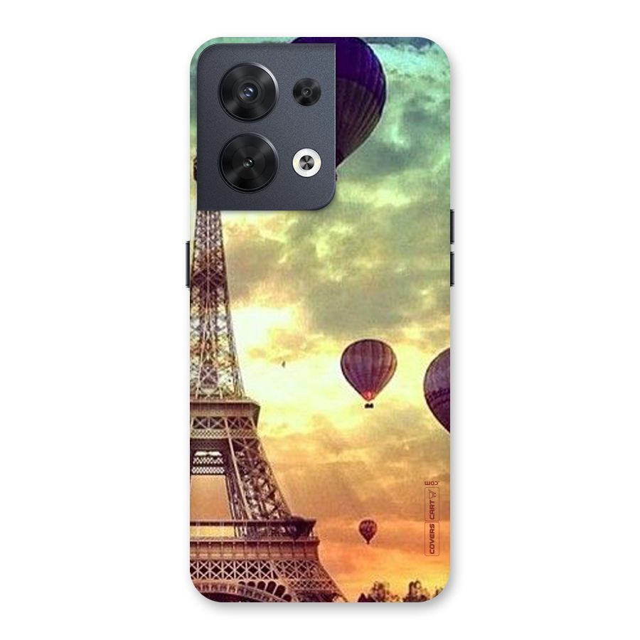 Artsy Hot Balloon And Tower Back Case for Oppo Reno8 5G