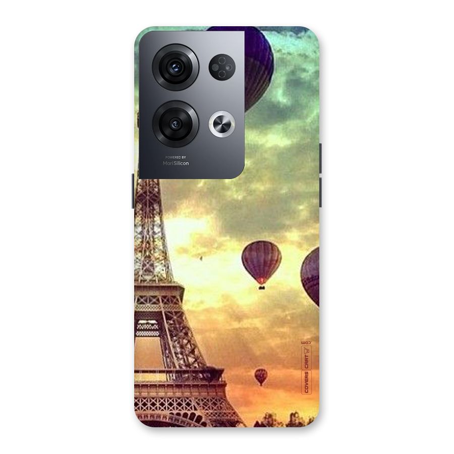 Artsy Hot Balloon And Tower Back Case for Oppo Reno8 Pro 5G