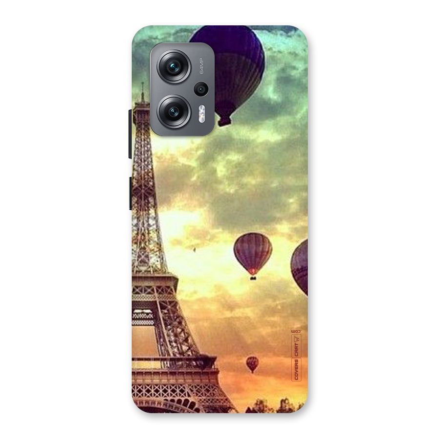 Artsy Hot Balloon And Tower Back Case for Redmi K50i