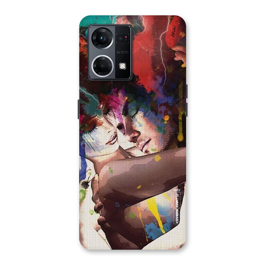 Artsy Romance Glass Back Case for Oppo F21 Pro 5G