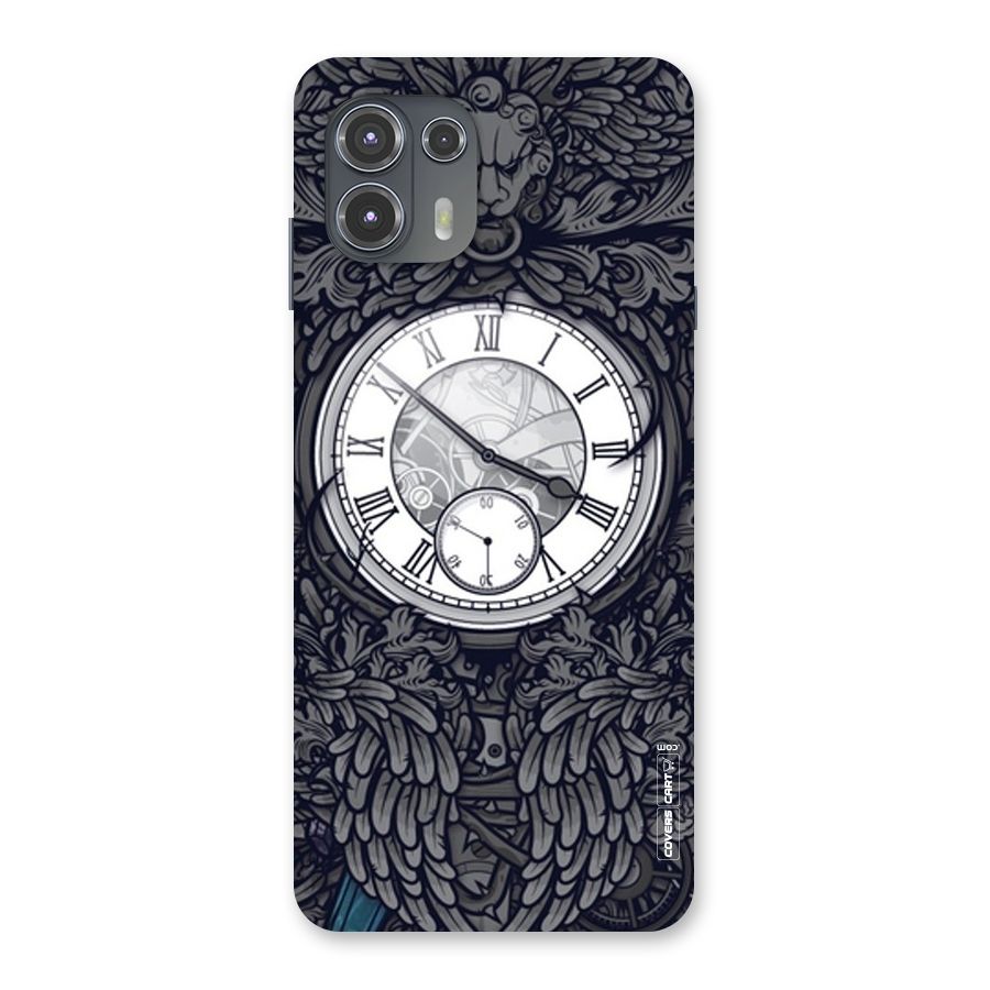 Artsy Wall Clock Back Case for Motorola Edge 20 Fusion