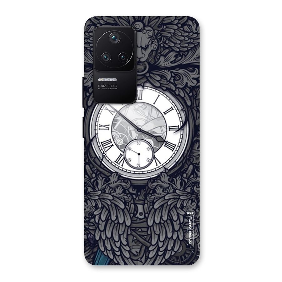 Artsy Wall Clock Back Case for Poco F4 5G