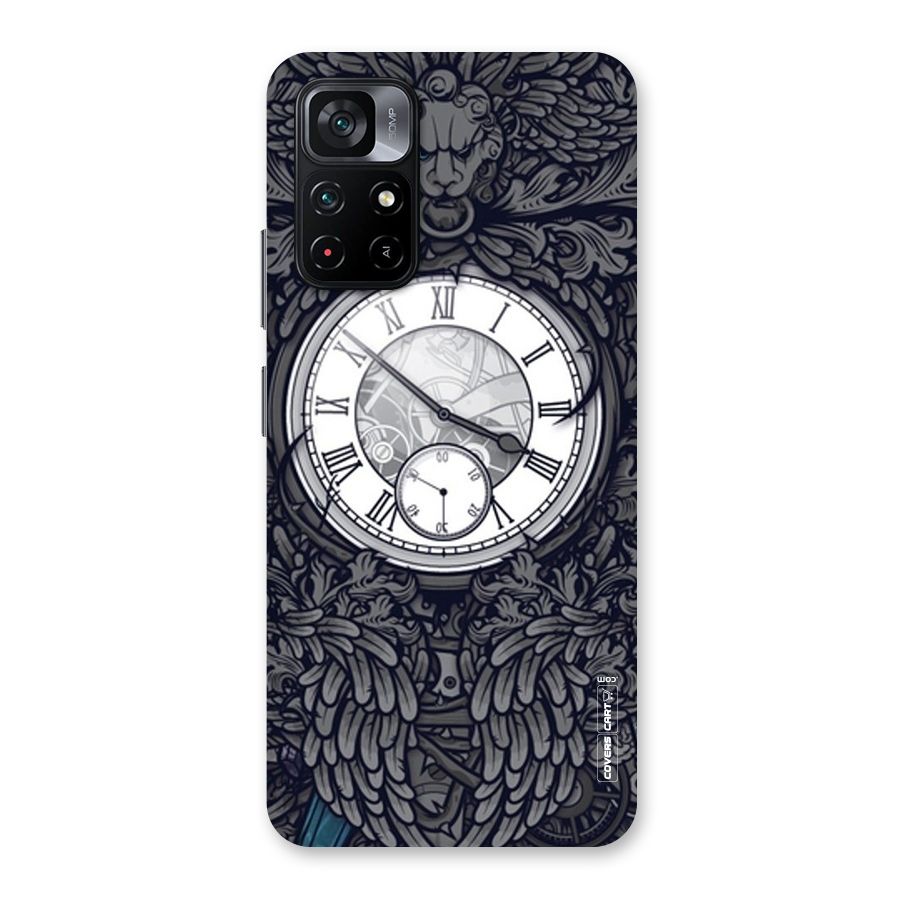 Artsy Wall Clock Back Case for Poco M4 Pro 5G