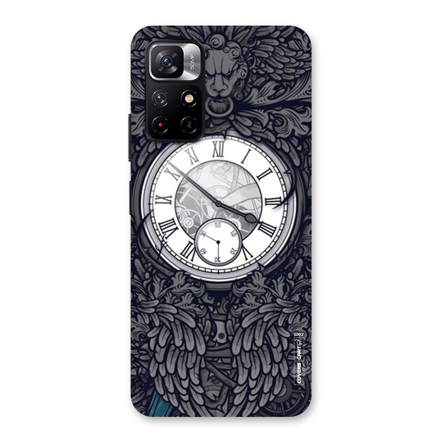 Artsy Wall Clock Back Case for Redmi Note 11T 5G