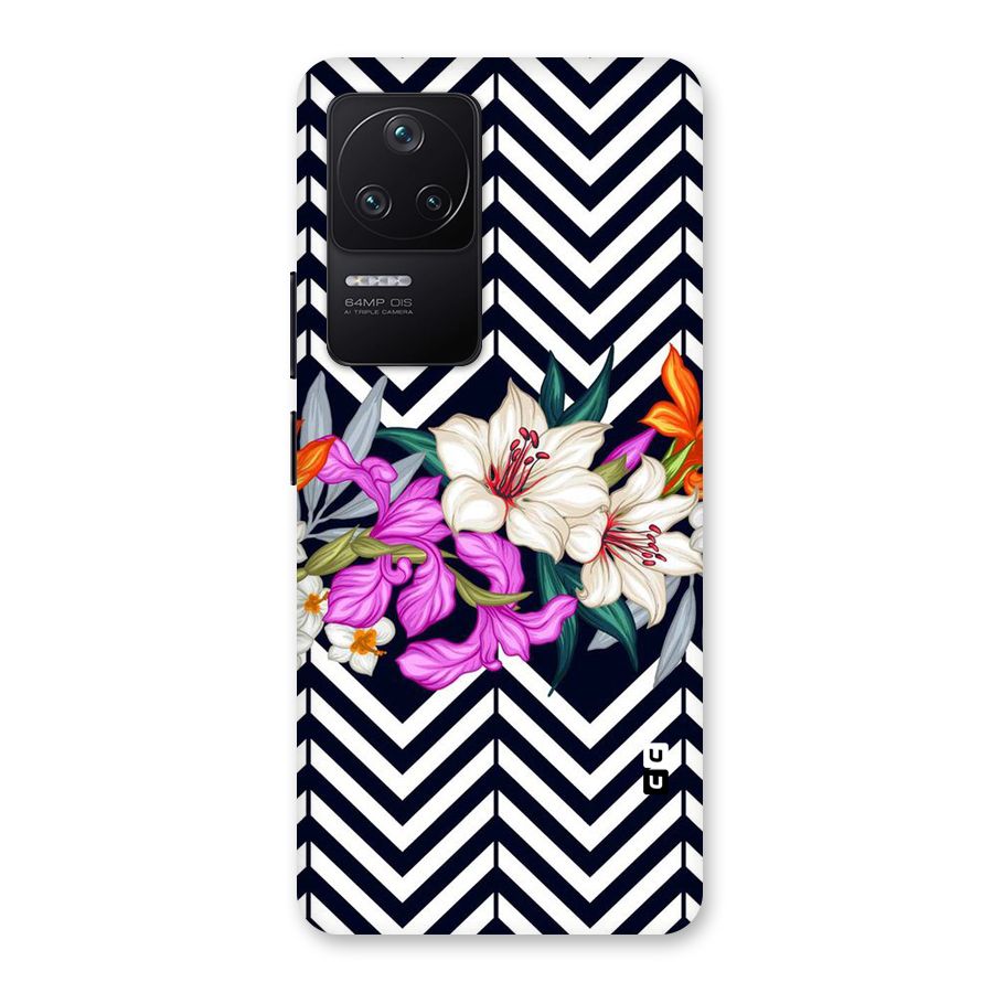 Artsy ZigZag Floral Back Case for Poco F4 5G
