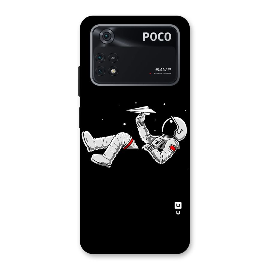 Astronaut Aeroplane Back Case for Poco M4 Pro 4G