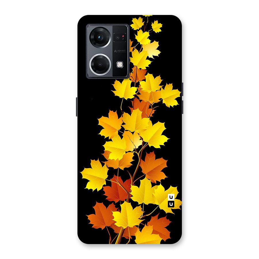 Autumn Forest Leaves Glass Back Case for Oppo F21 Pro 5G