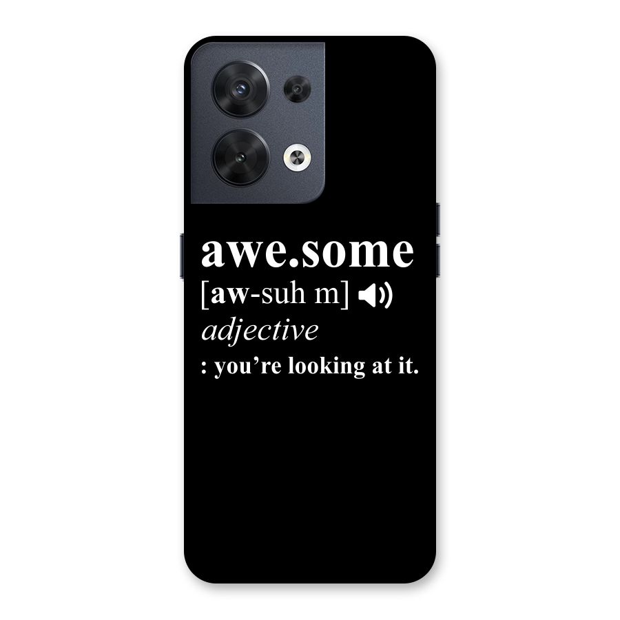 Awesome Looking at it Back Case for Oppo Reno8 5G