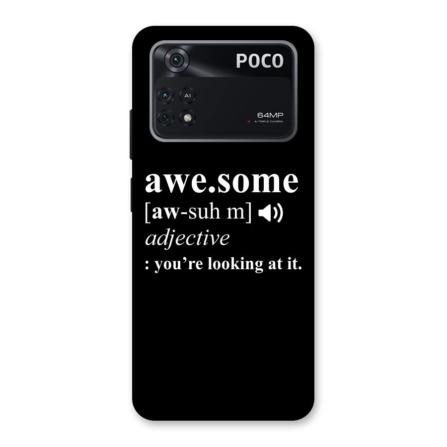 Awesome Looking at it Back Case for Poco M4 Pro 4G