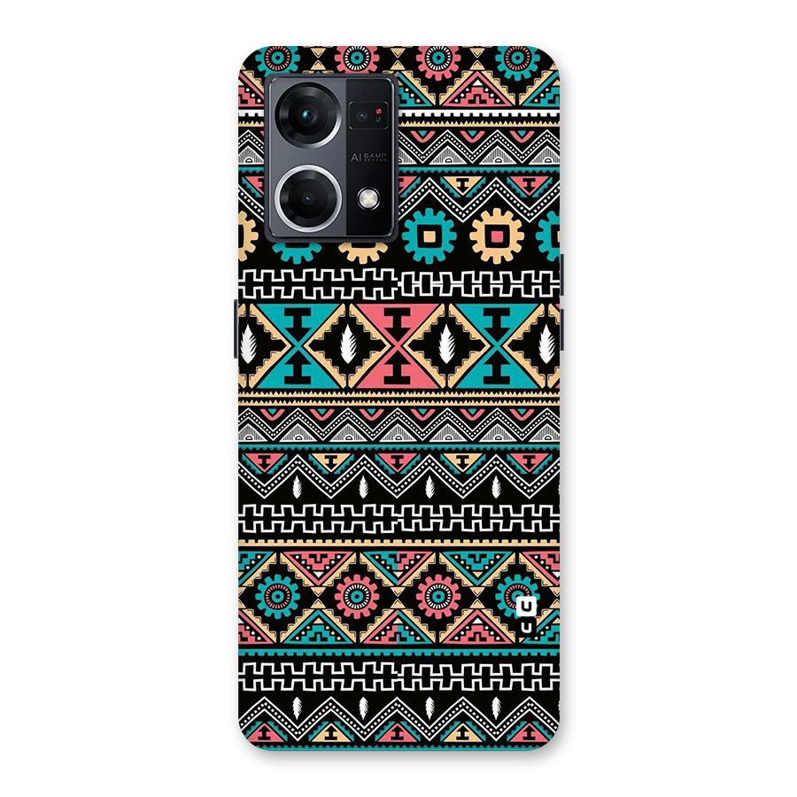 Aztec Beautiful Creativity Glass Back Case for Oppo F21 Pro 5G