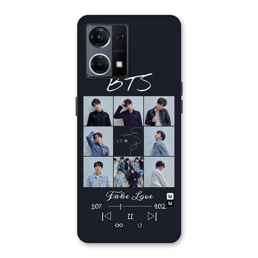 BTS Fake Love Glass Back Case for Oppo F21 Pro 5G