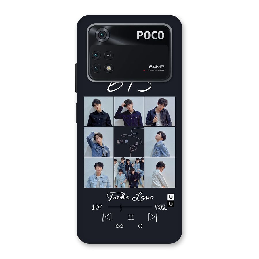 BTS Fake Love Back Case for Poco M4 Pro 4G