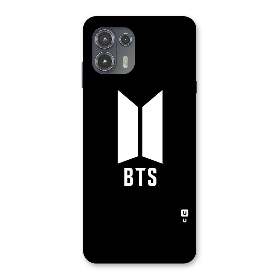 BTS Logo Black Back Case for Motorola Edge 20 Fusion