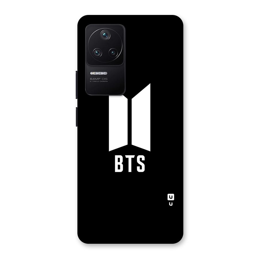 BTS Logo Black Back Case for Poco F4 5G