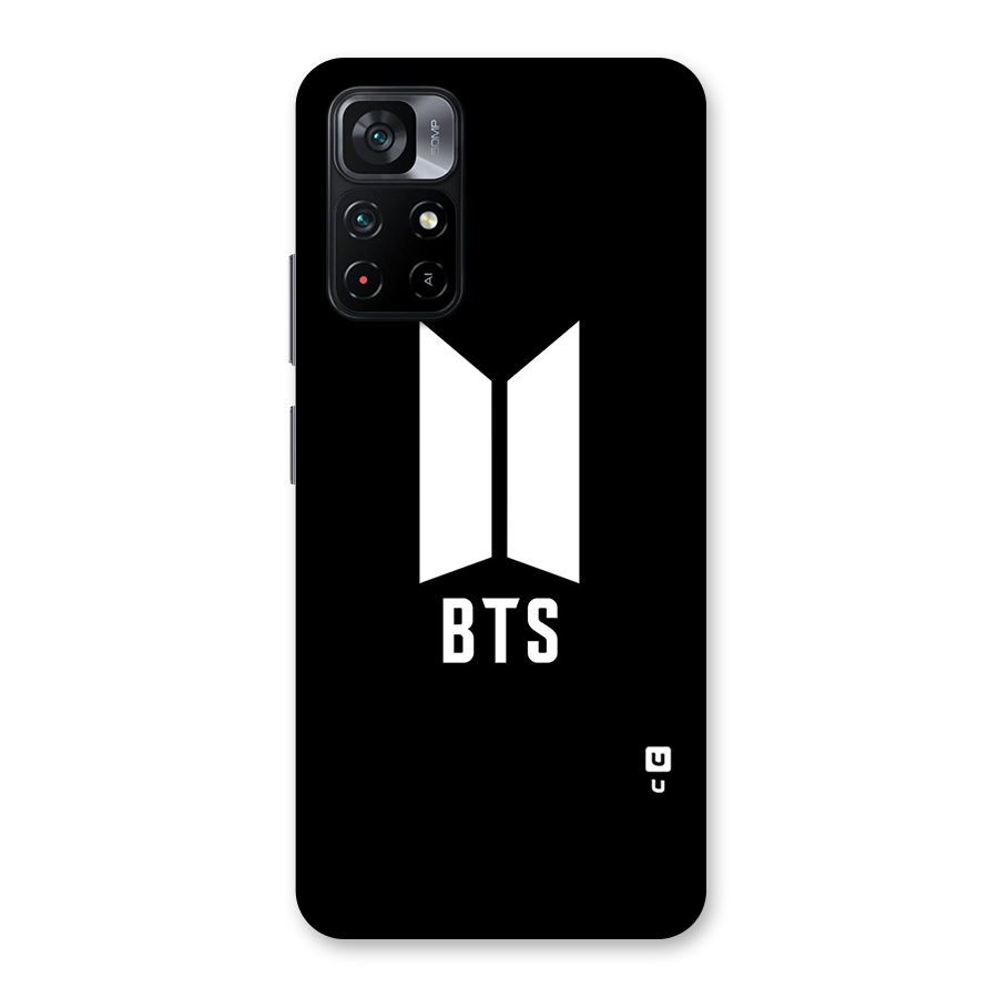 BTS Logo Black Back Case for Poco M4 Pro 5G