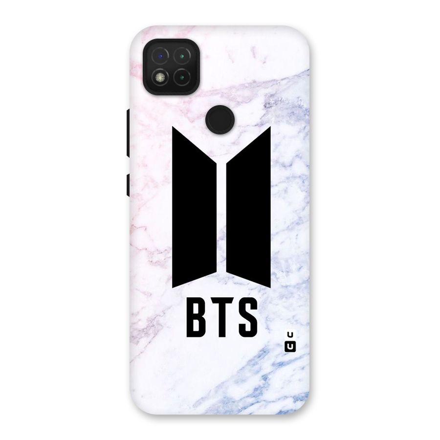 BTS Logo Marble Print Back Case for Redmi 9 Activ