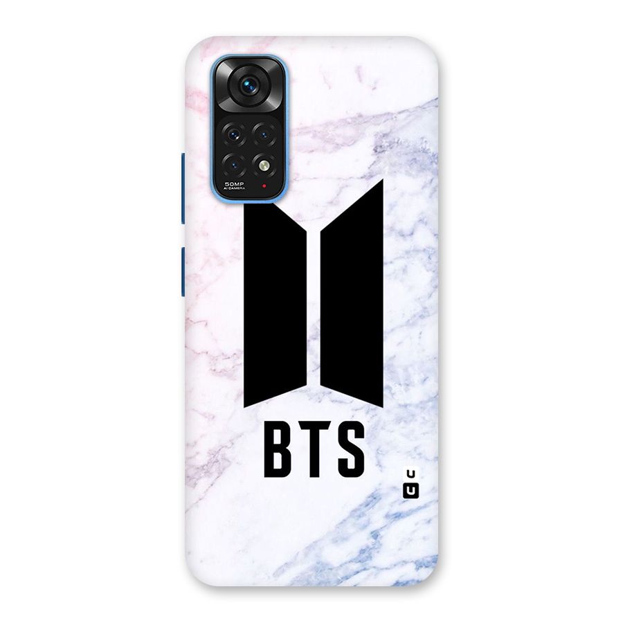 BTS Logo Marble Print Back Case for Redmi Note 11S
