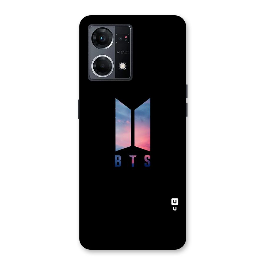 BTS Logo Sky Glass Back Case for Oppo F21 Pro 5G