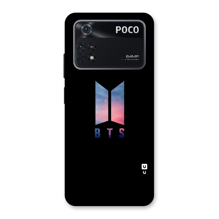 BTS Logo Sky Back Case for Poco M4 Pro 4G