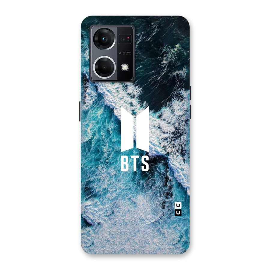 BTS Ocean Waves Glass Back Case for Oppo F21 Pro 5G