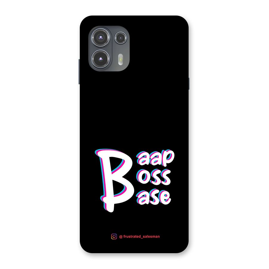 Baap Boss Base Black Back Case for Motorola Edge 20 Fusion