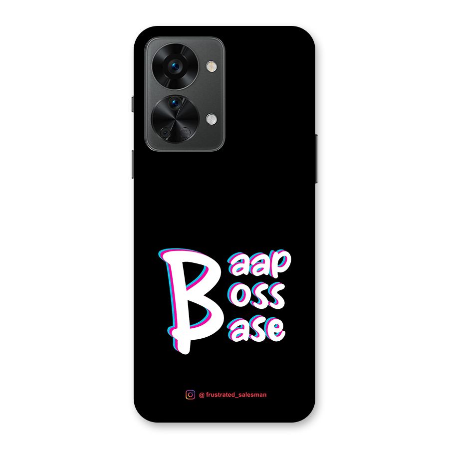 Baap Boss Base Black Back Case for OnePlus Nord 2T