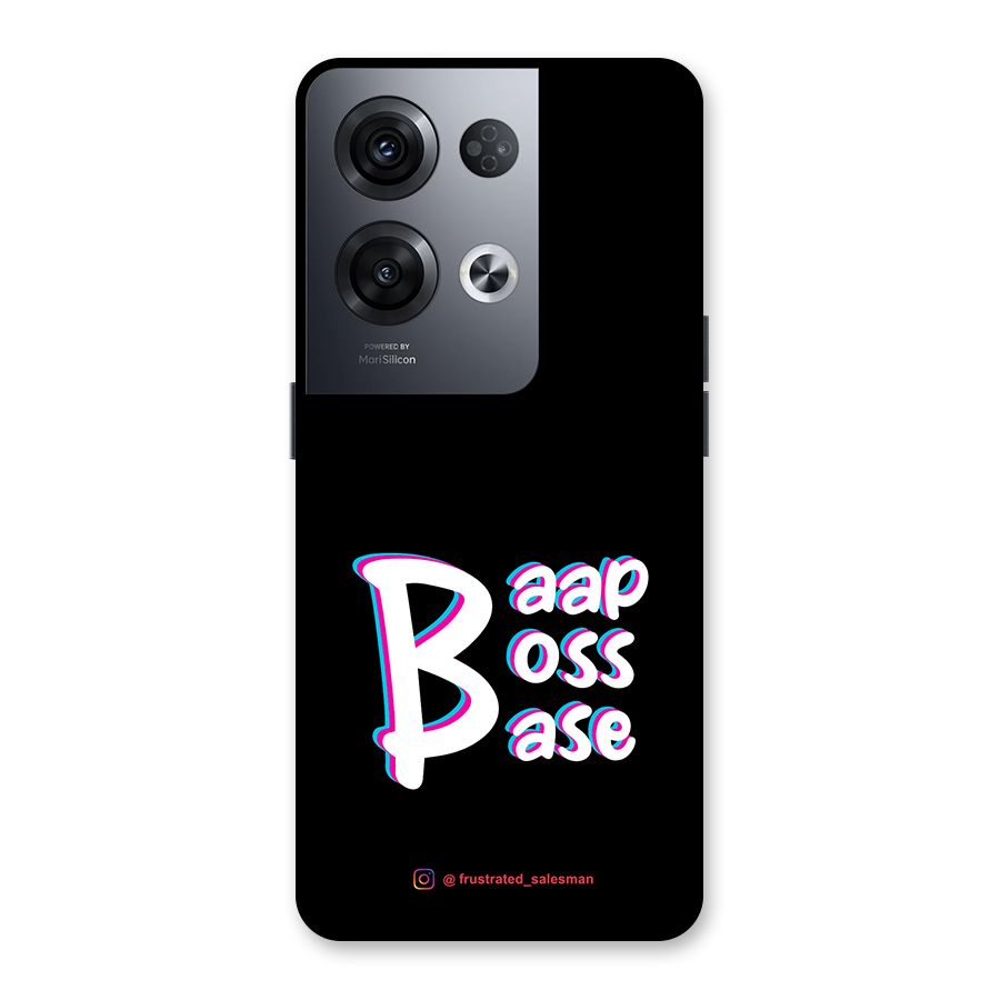 Baap Boss Base Black Back Case for Oppo Reno8 Pro 5G