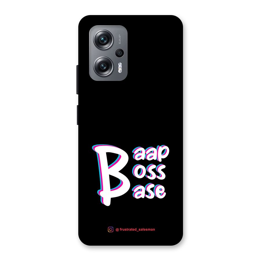 Baap Boss Base Black Back Case for Redmi K50i