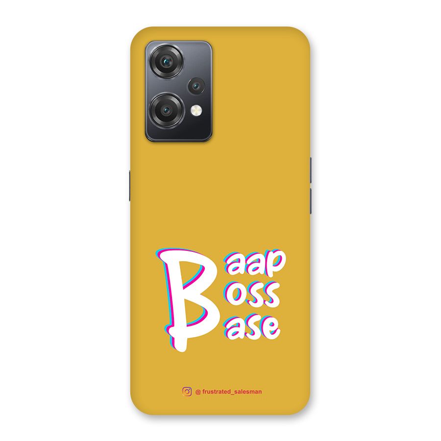 Baap Boss Base Mustard Yellow Back Case for OnePlus Nord CE 2 Lite 5G