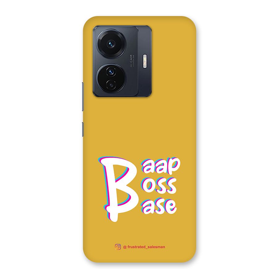 Baap Boss Base Mustard Yellow Back Case for Vivo T1 Pro