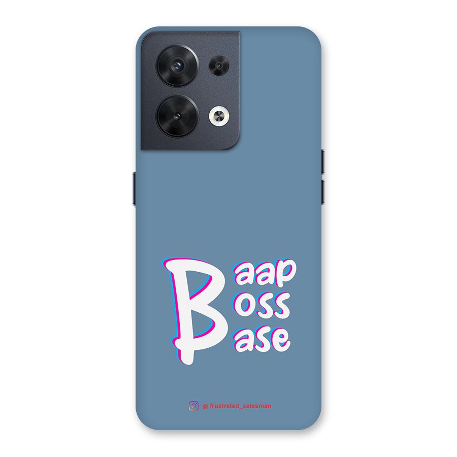 Baap Boss Base SteelBlue Back Case for Oppo Reno8 5G