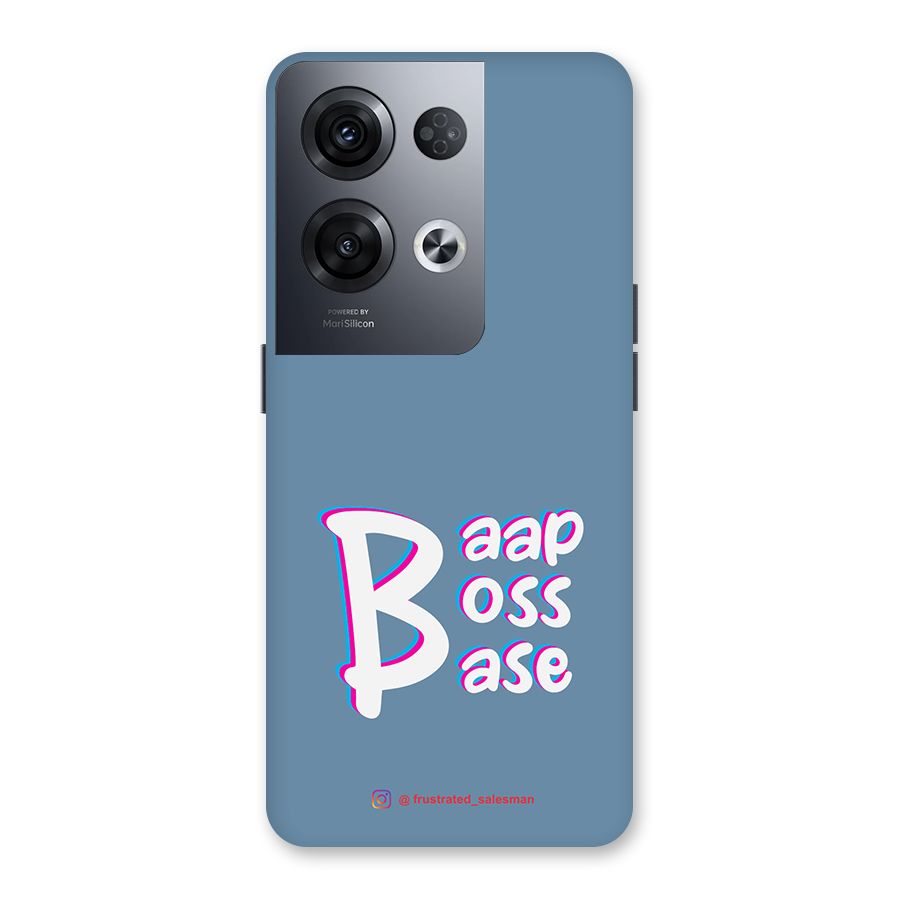 Baap Boss Base SteelBlue Back Case for Oppo Reno8 Pro 5G