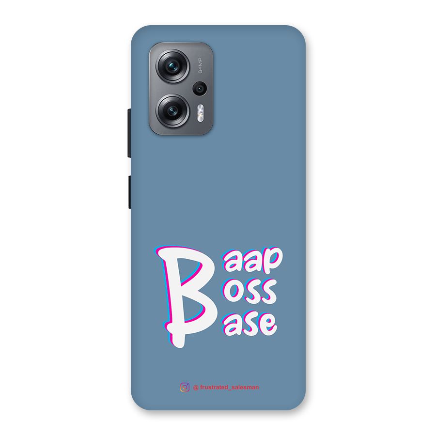 Baap Boss Base SteelBlue Back Case for Redmi K50i