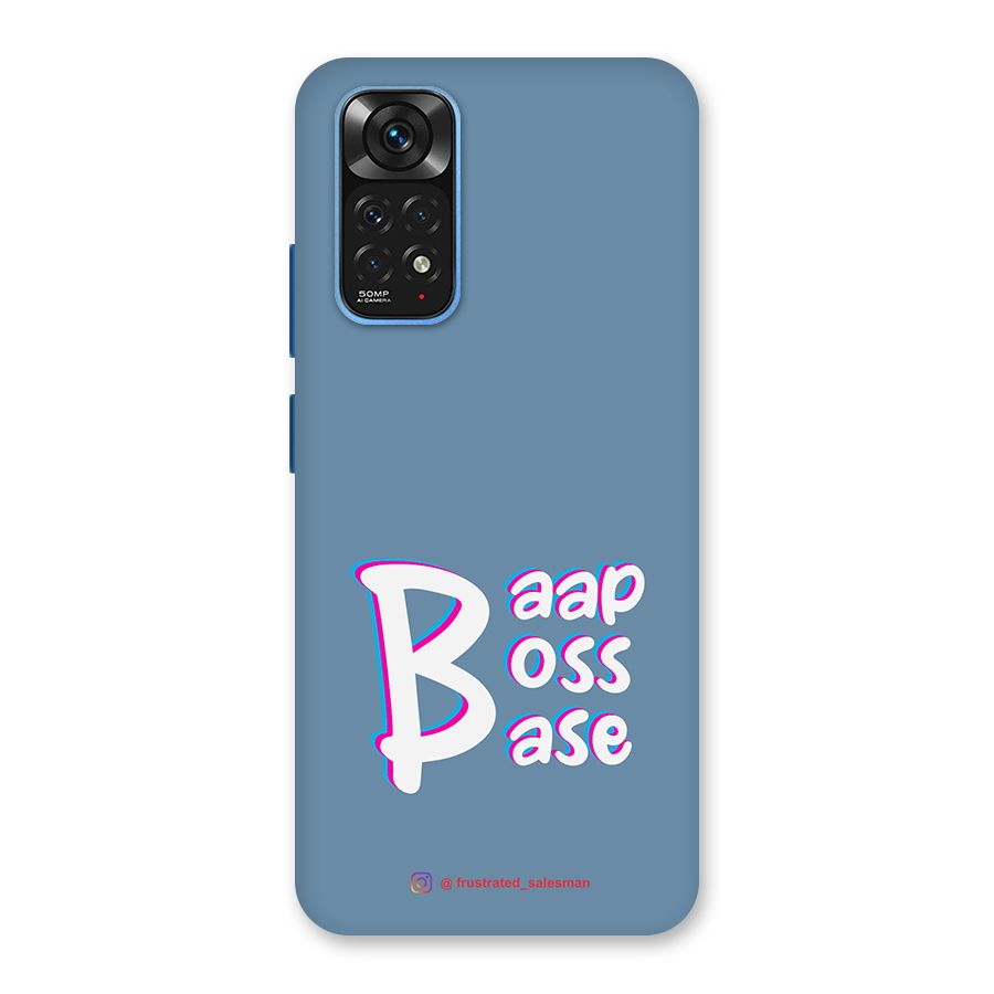 Baap Boss Base SteelBlue Back Case for Redmi Note 11S