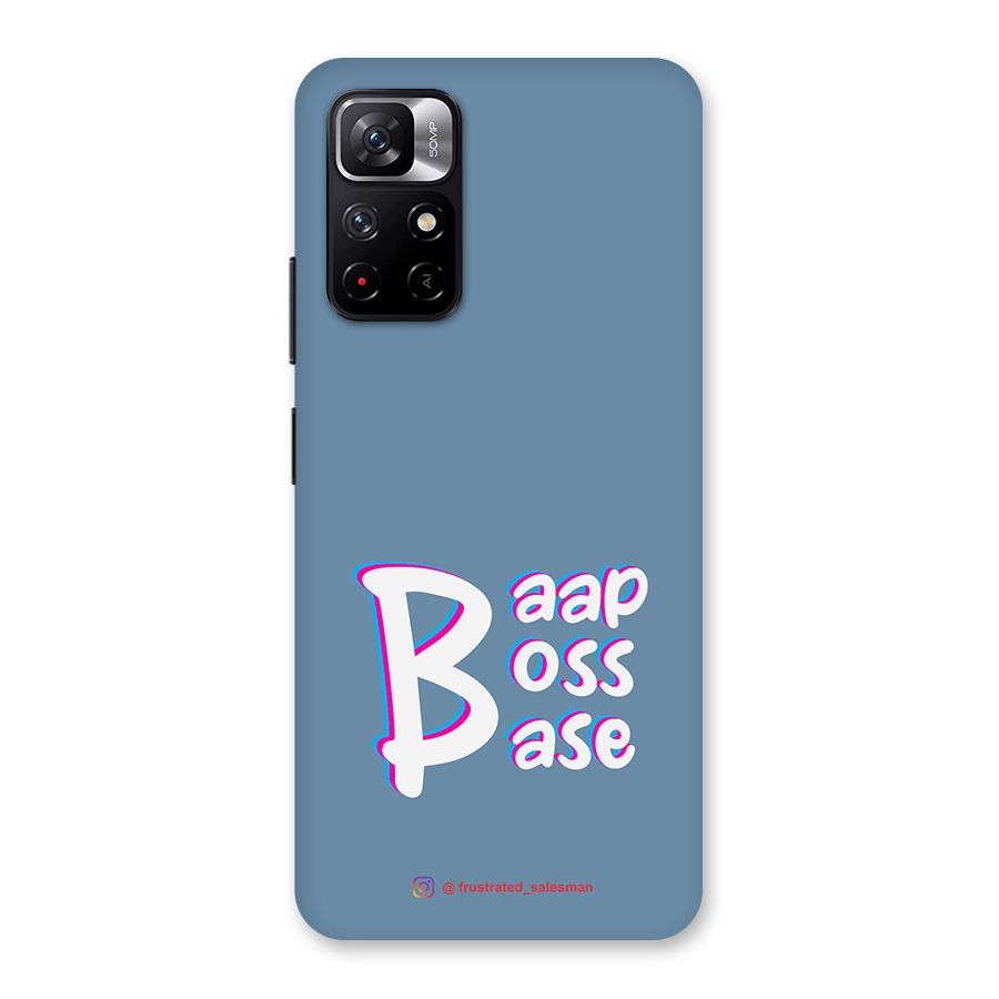 Baap Boss Base SteelBlue Back Case for Redmi Note 11T 5G