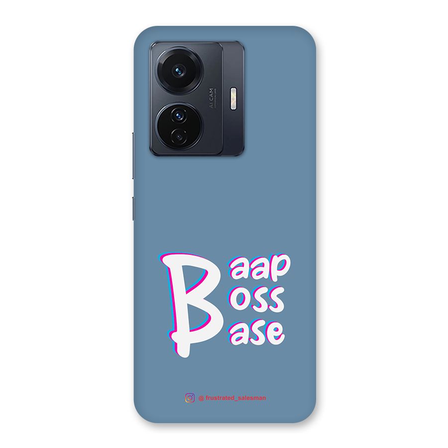 Baap Boss Base SteelBlue Back Case for Vivo T1 Pro