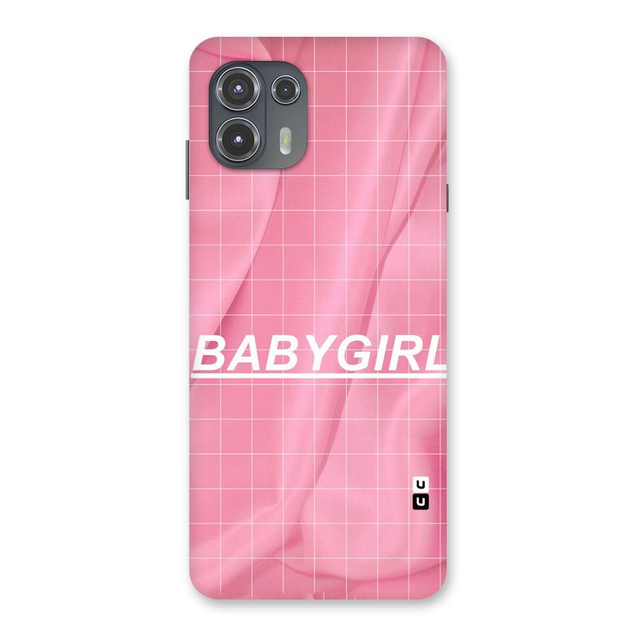 Baby Girl Check Back Case for Motorola Edge 20 Fusion