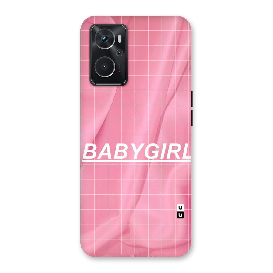 Baby Girl Check Back Case for Oppo K10 4G