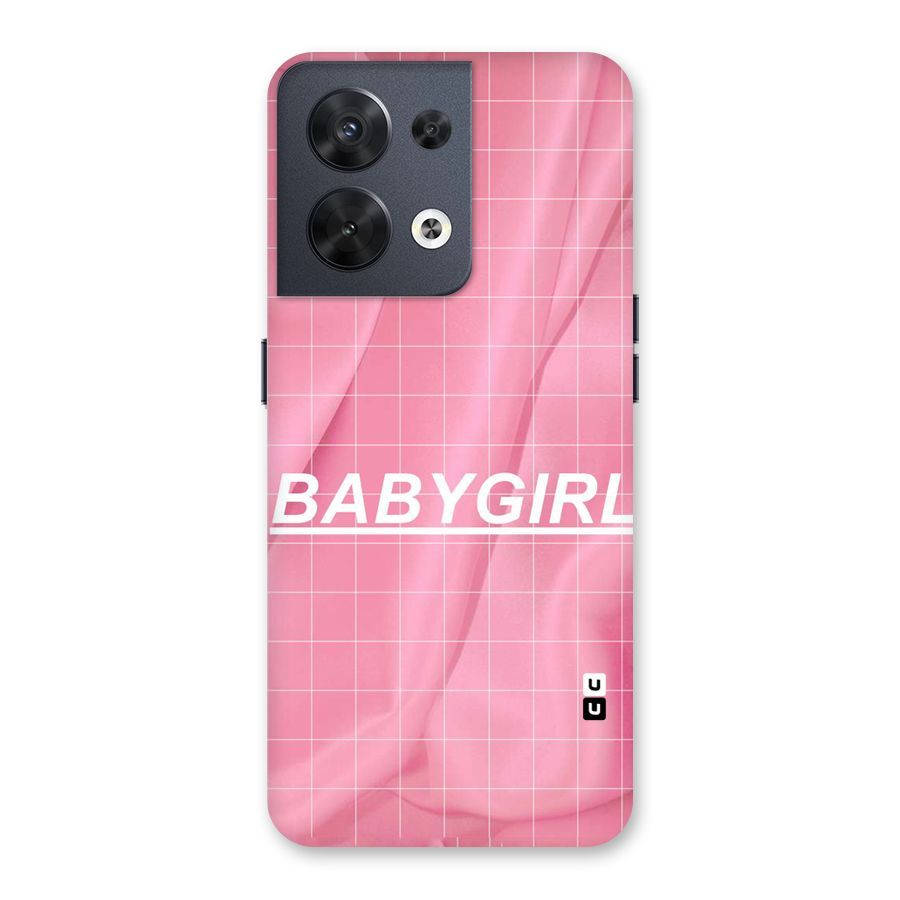 Baby Girl Check Back Case for Oppo Reno8 5G