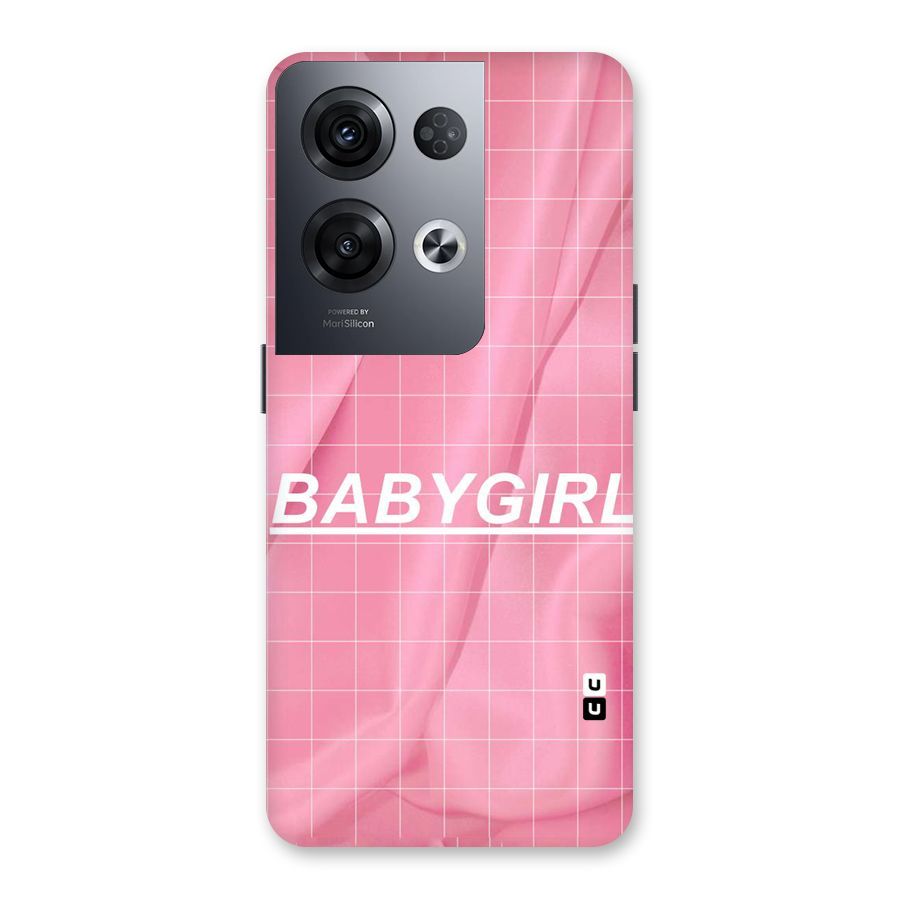 Baby Girl Check Back Case for Oppo Reno8 Pro 5G