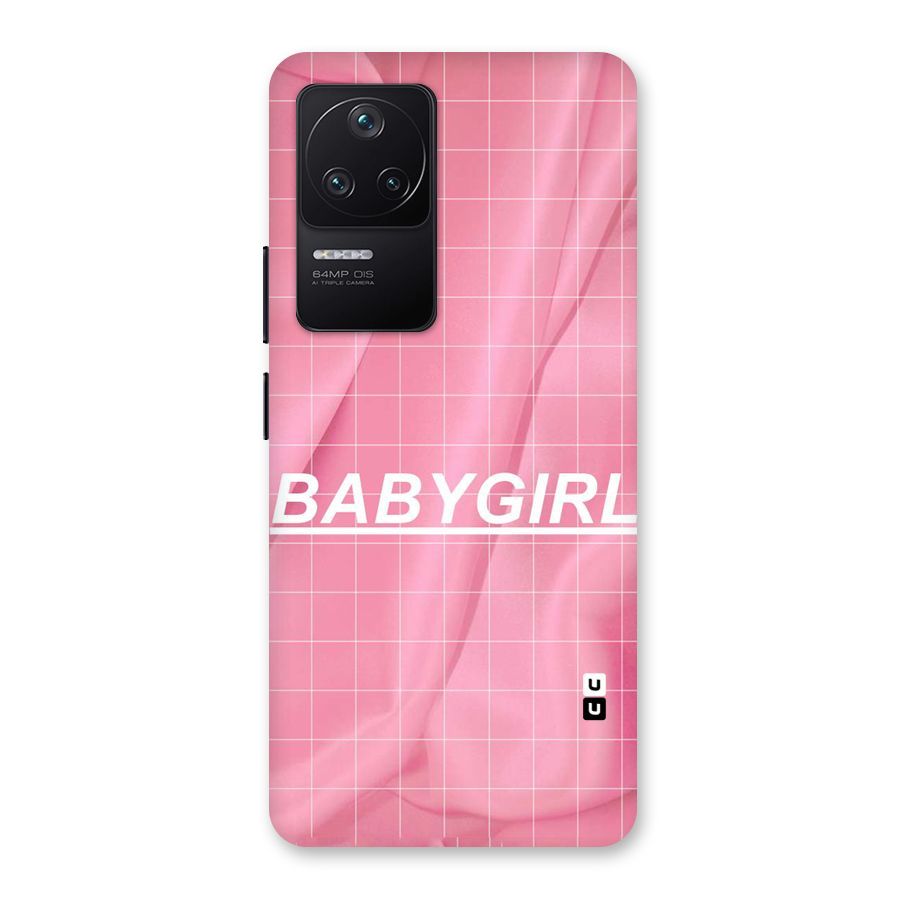 Baby Girl Check Back Case for Poco F4 5G