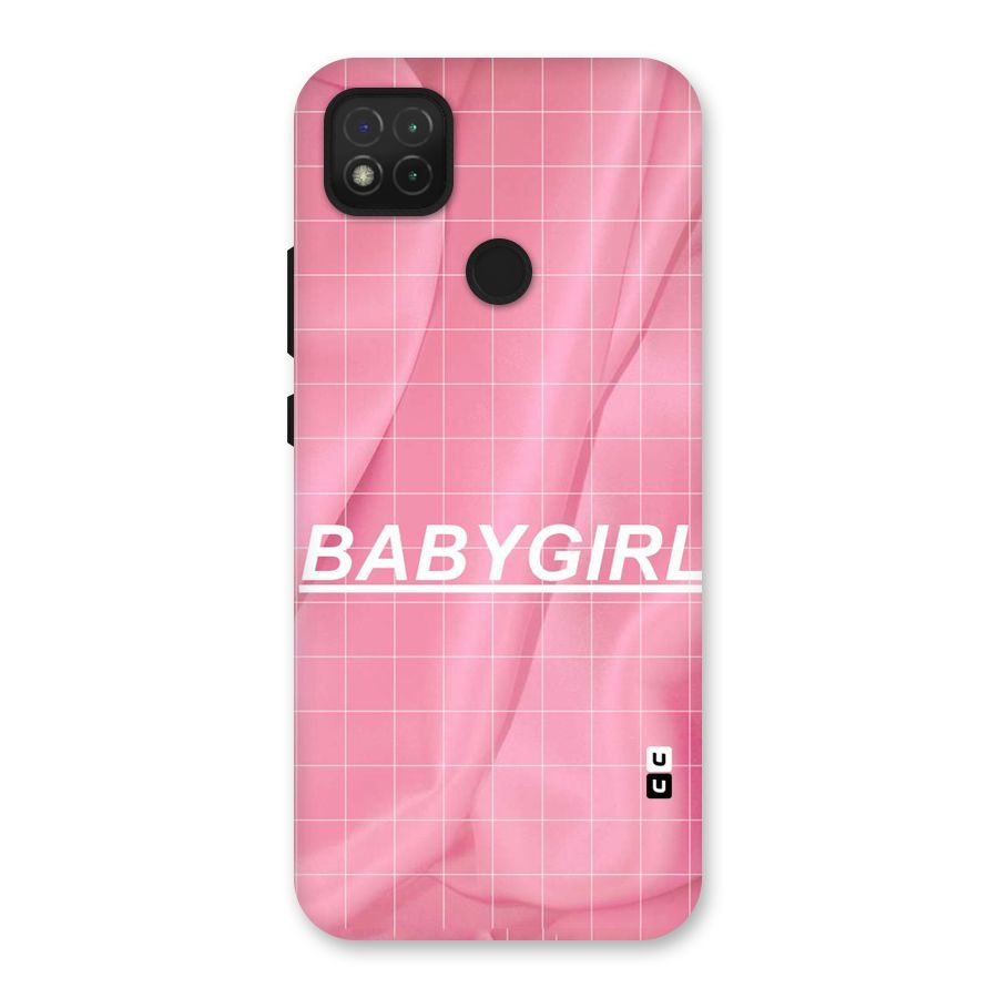 Baby Girl Check Back Case for Redmi 9 Activ
