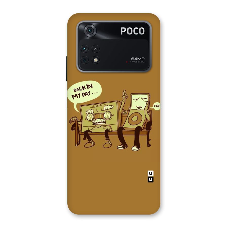 Back In Day Casette Back Case for Poco M4 Pro 4G
