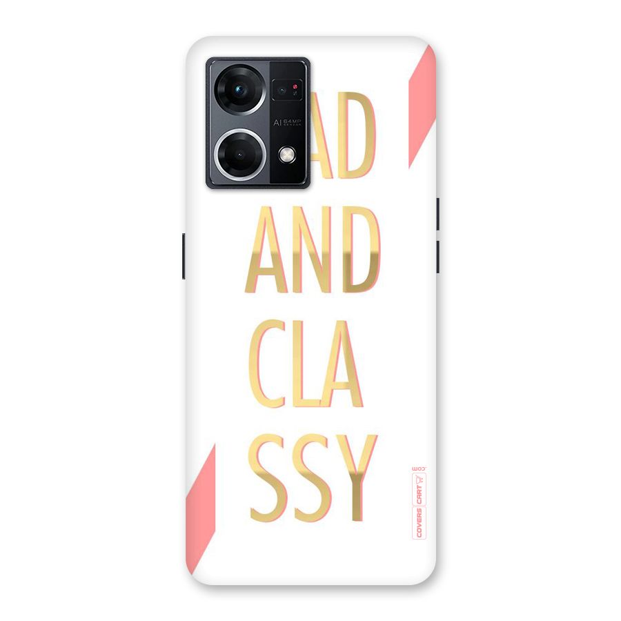 Bad And Classy Glass Back Case for Oppo F21 Pro 5G