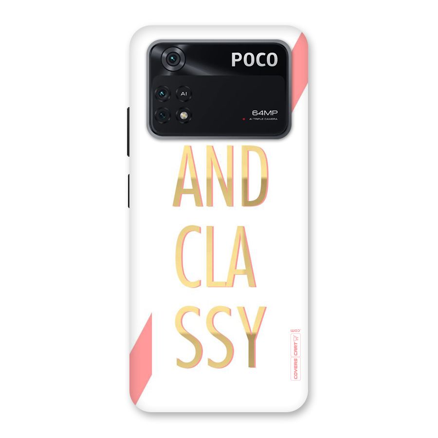 Bad And Classy Back Case for Poco M4 Pro 4G
