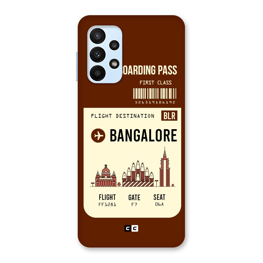 Bangalore Boarding Pass Back Case for Galaxy A23