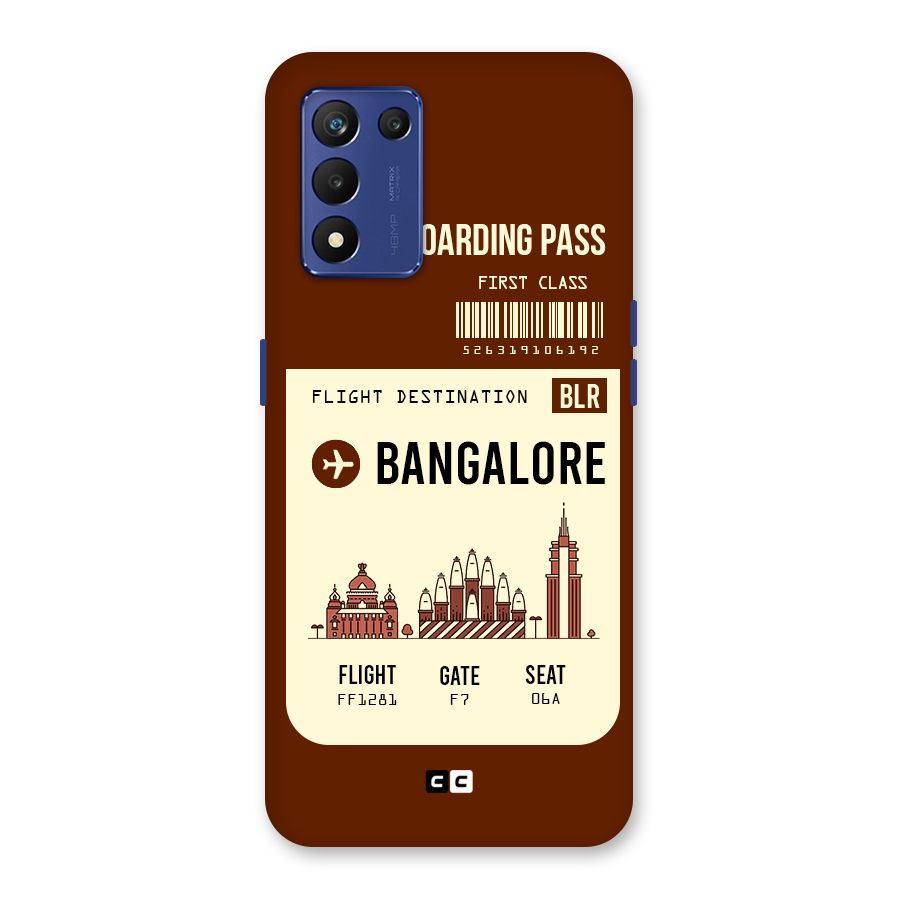 Bangalore Boarding Pass Back Case for Realme 9 5G Speed