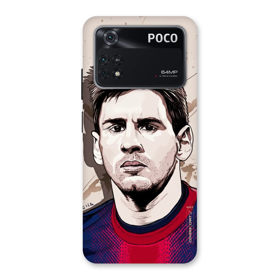 Barca King Messi Back Case for Poco M4 Pro 4G