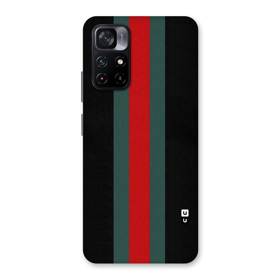 Basic Colored Stripes Back Case for Poco M4 Pro 5G