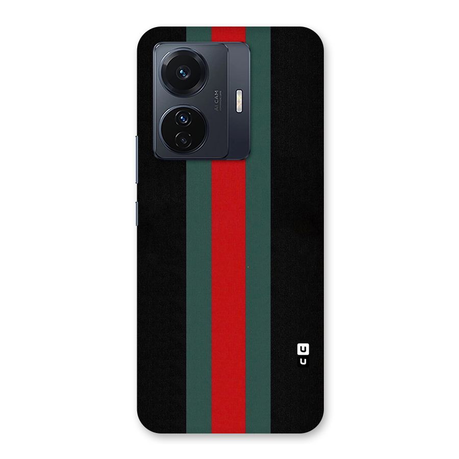 Basic Colored Stripes Back Case for Vivo T1 Pro